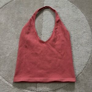 Urban Outfitters Out From Under Halter Top in Salmon